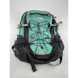 North Face Borealis Backpack Bag Adult Teal Blue Gray Zipper Laptop School